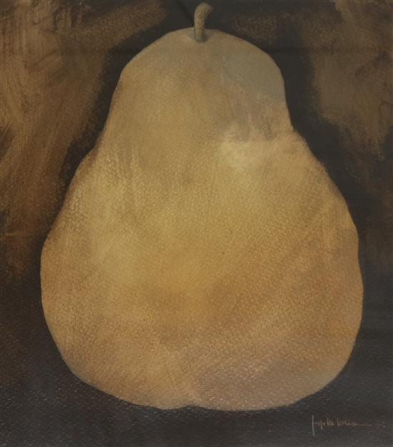 Joseph Maria Codina, oil on paper, Pear, signed, 38 x 33cm